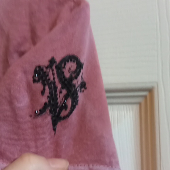 Y2K Distressed Pink Shirt, XL - Picture 4 of 6